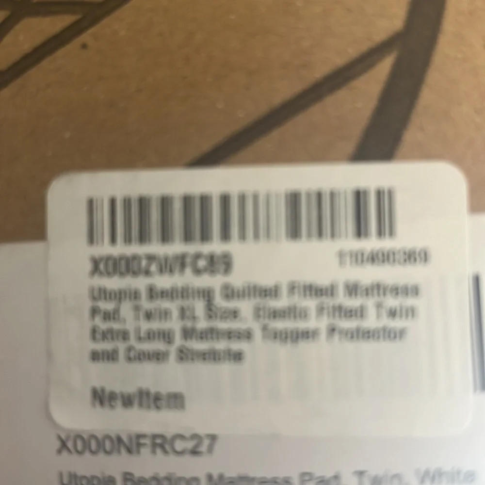 NWT Utopia Bedding Quilted Fitted Mattress Pad Twin XL
